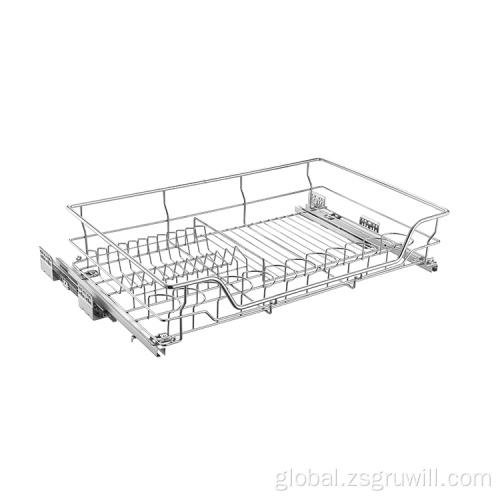 Kitchen Drawer Sliding Basket Pull Out Kitchen Cabinet Wire Basket Metal Supplier